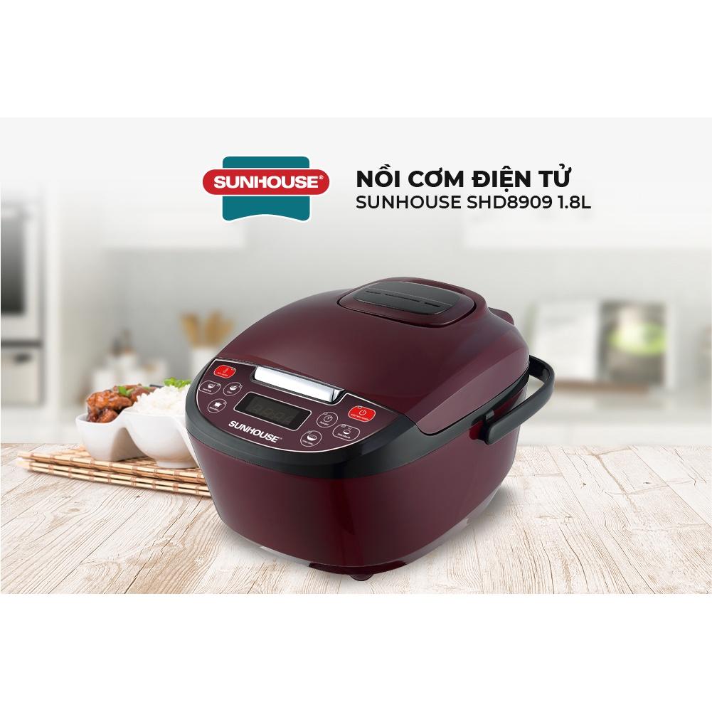 Nồi cơm điện tử 1.8L Sunhouse SHD8909 - Bảo Hành 12 Tháng Toàn Quốc