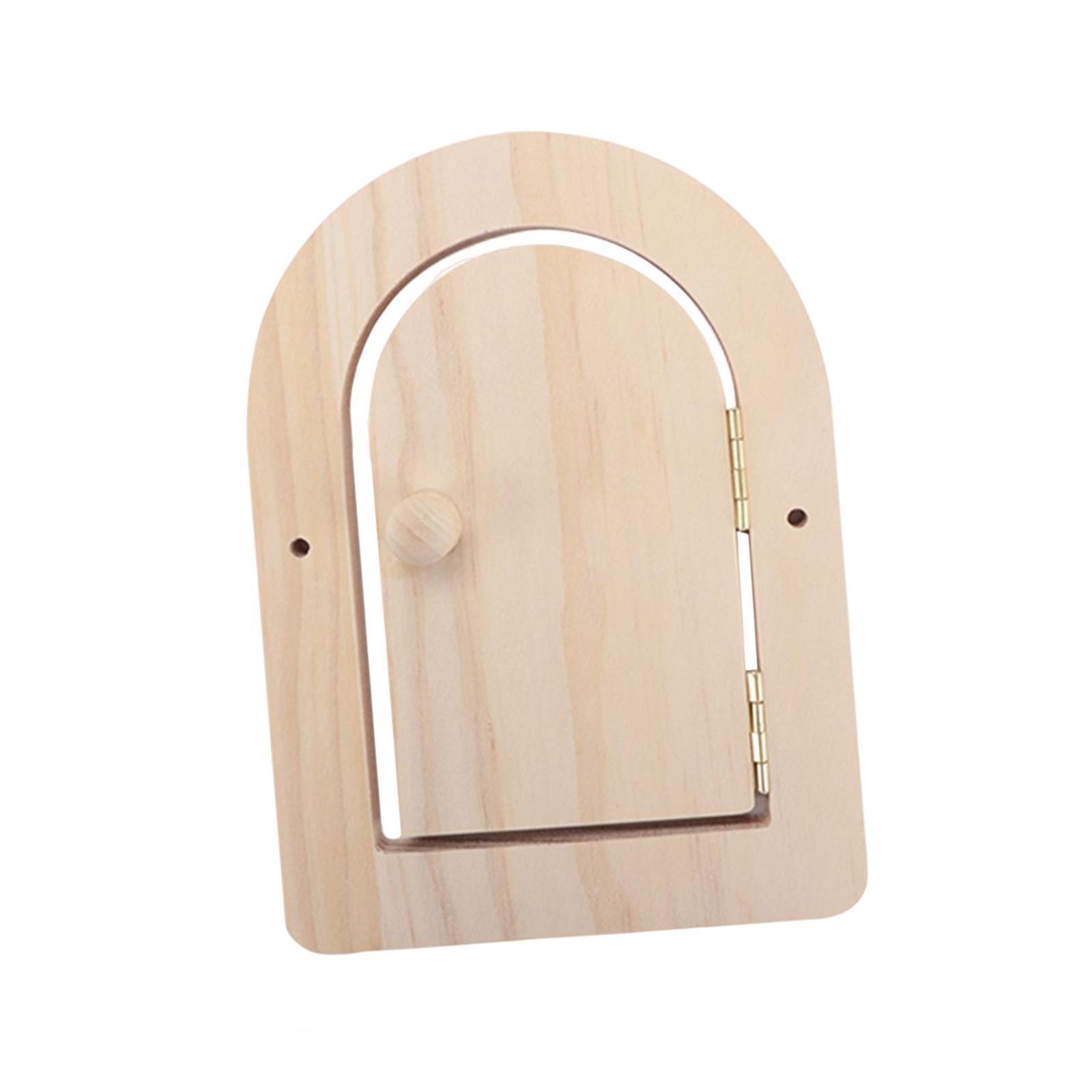 Wood Door Busy Board DIY Accessories Practical Skill for Plane Travel Toy