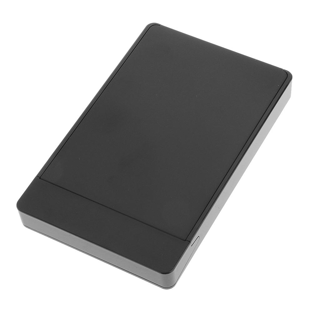 2.5inch Mini USB2.0 Aluminum SATA HDD Hard Drive External Enclosure Case Black