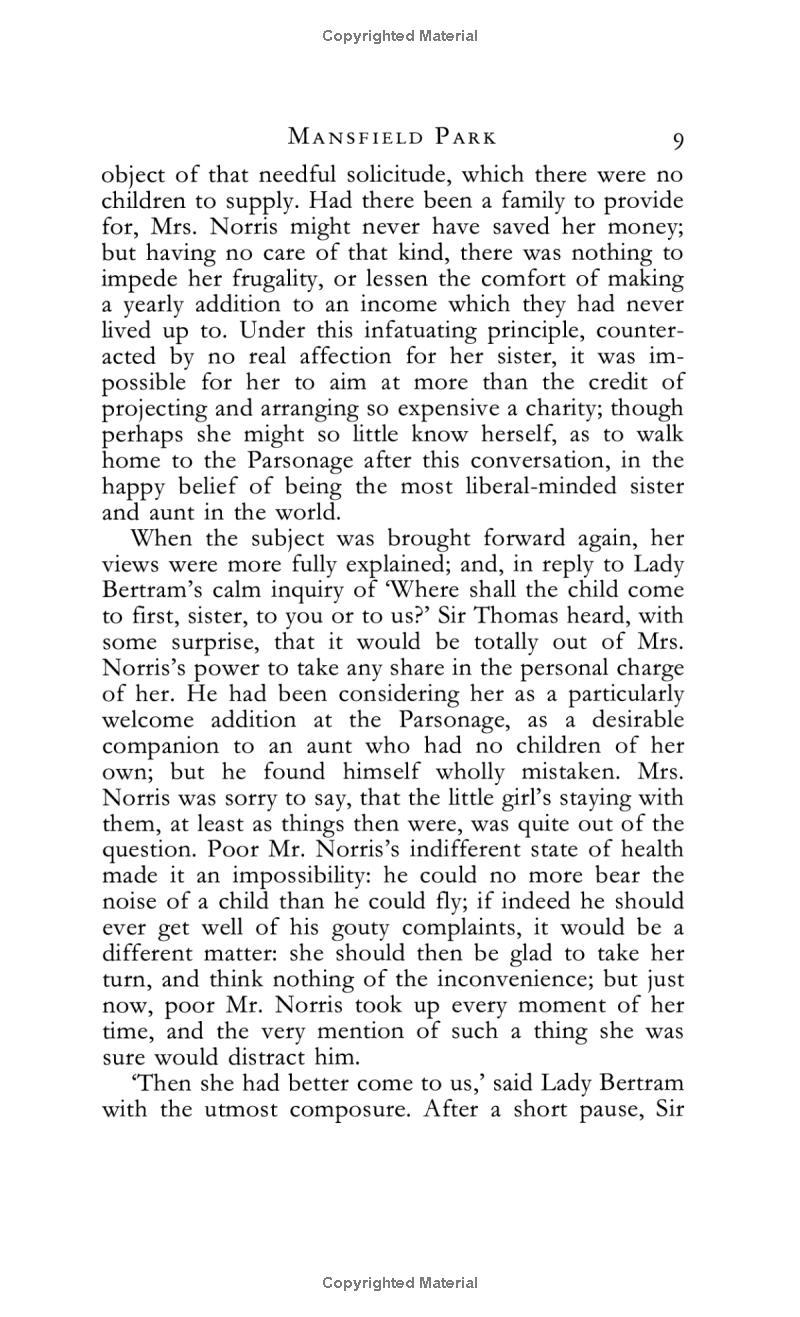 Sách ngoại văn: Mansfield Park - Introduction by Peter Conrad - Everyman's Library Classics Series