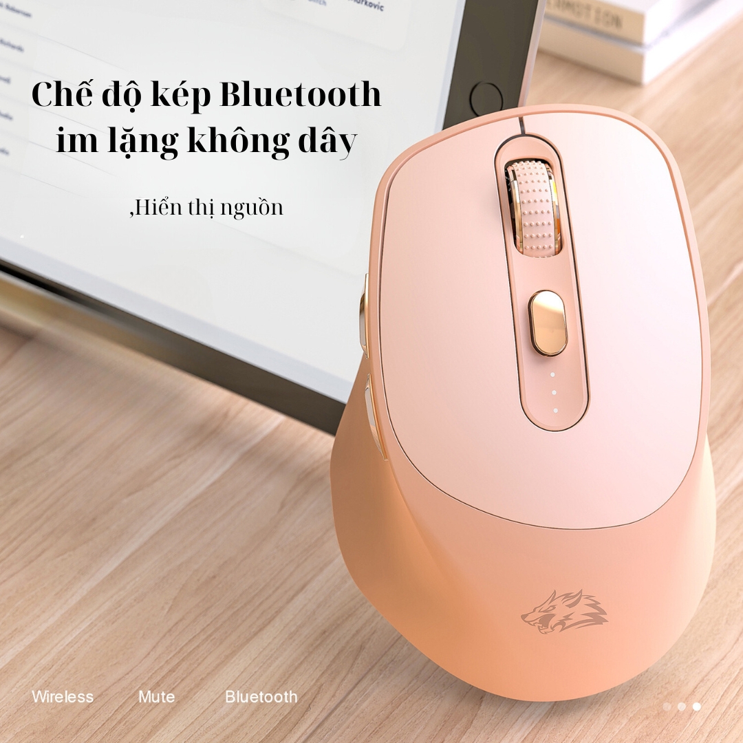 Chuột Máy Tính Không Dây Bluetooth Mẫu Mới SEASY X7, Chống Ồn, Độ Nhạy Cao, Dùng Cho Máy Tính, Laptop, PC- Hàng Chính Hãng