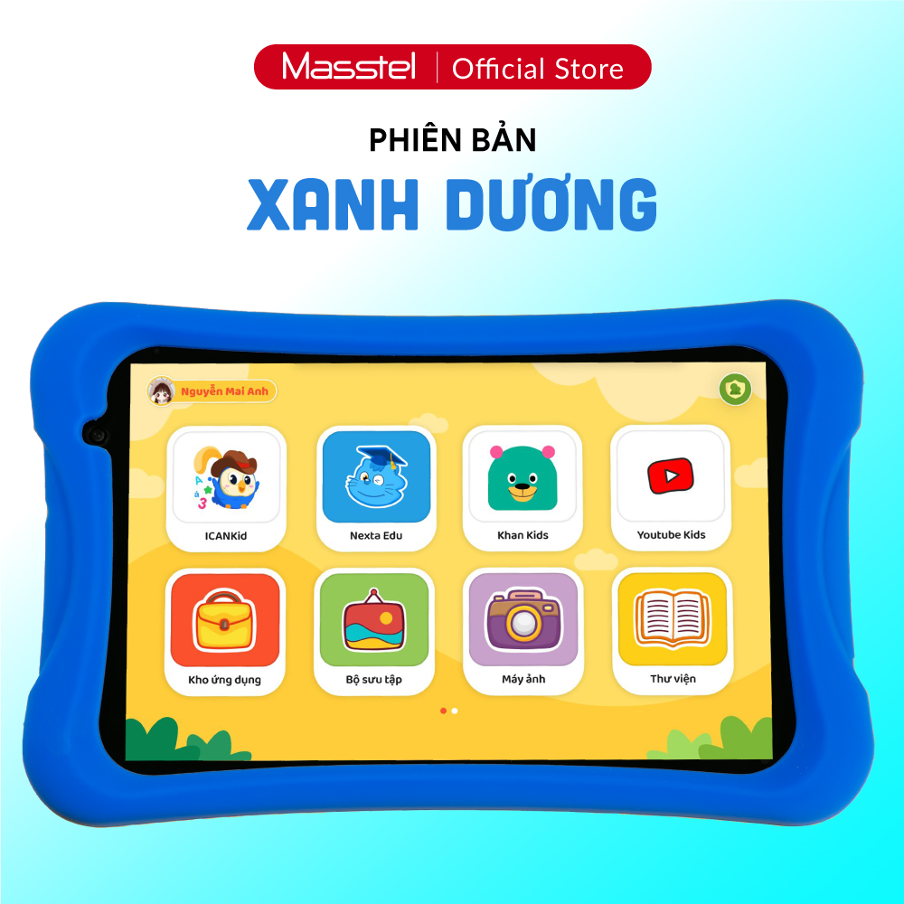 Máy tính bảng quản lý thời gian sử dụng dành cho trẻ em Masstel Kidzone-1 đổi 1 trong vòng 100 ngày