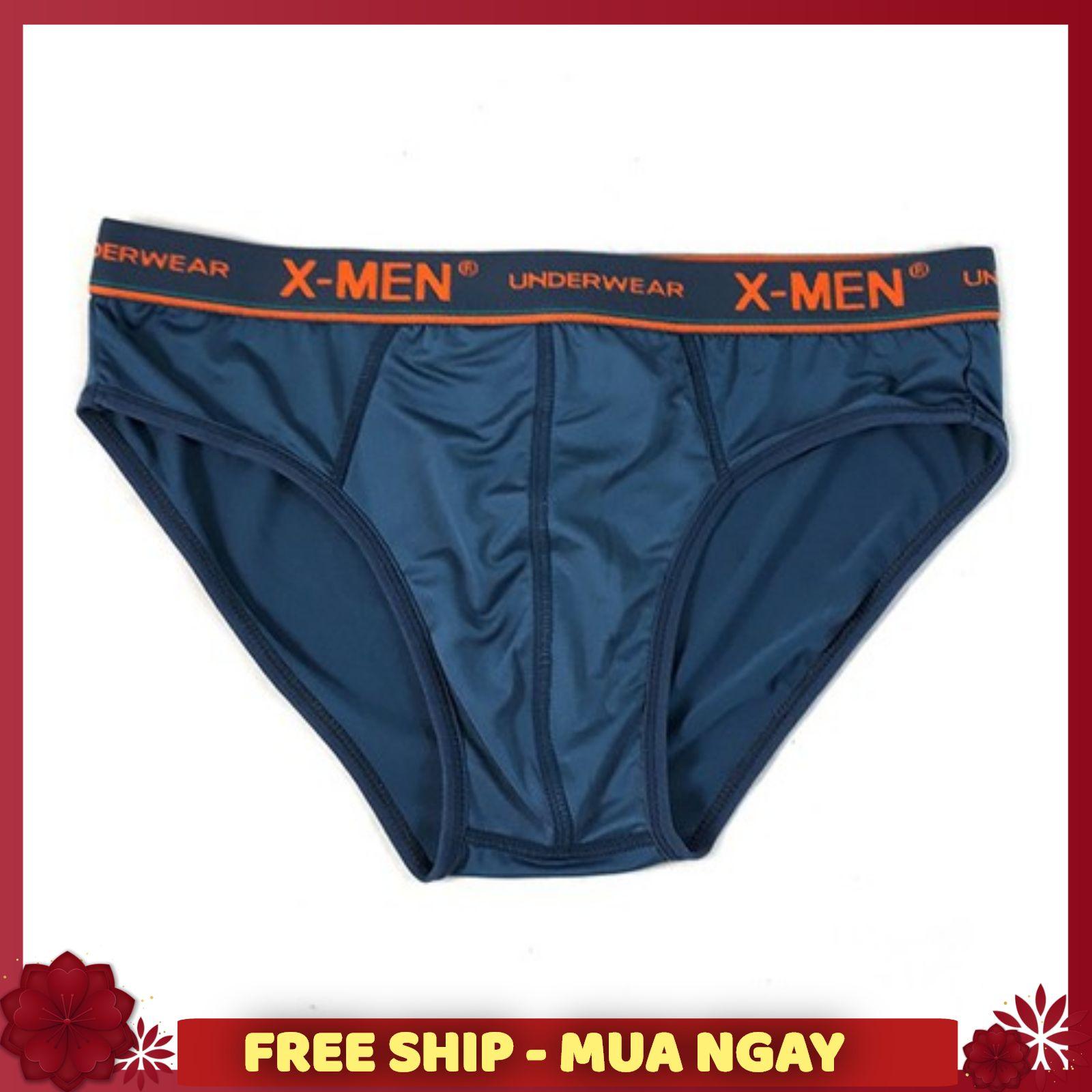 Combo 5 quần lót tam giác nam XMen - Lưng Màu - Thun Lạnh cho mọi lứa tuổi XƯỞNG SỈ