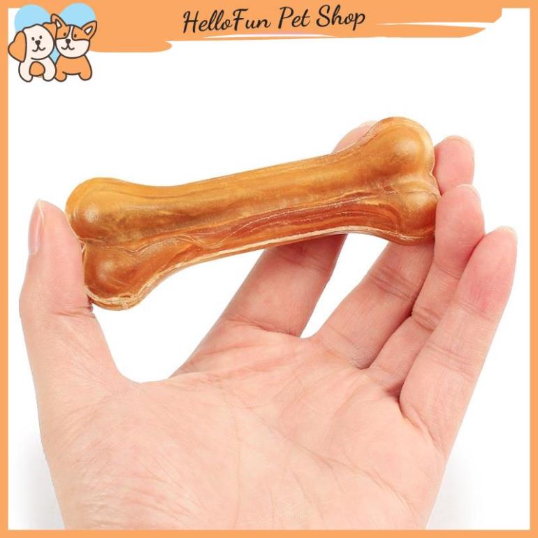 Xương canxi da bò cho chó gặm làm sạch răng, giúp răng chắc khỏe