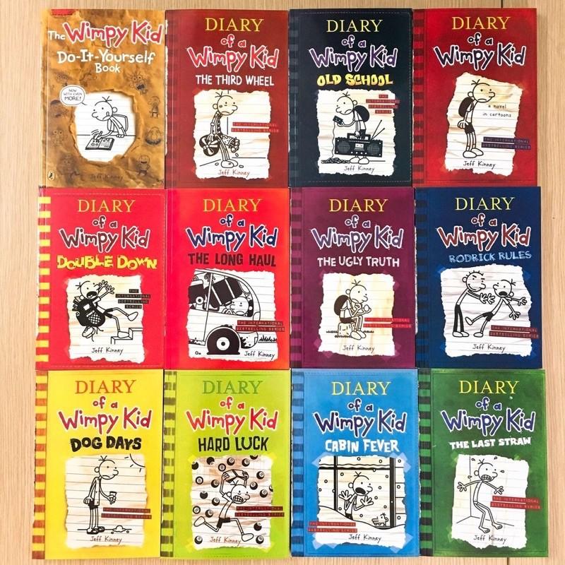 Combo 12q - Diary of a wimpy kid - Tặng file nghe - Giấy vàng chống lóa, mỏi mắt