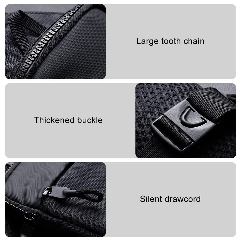 Túi Crossbody, túi đeo vai không thấm nước, ba lô túi chéo cho nam và nữ đi bộ thể thao ngoài trời