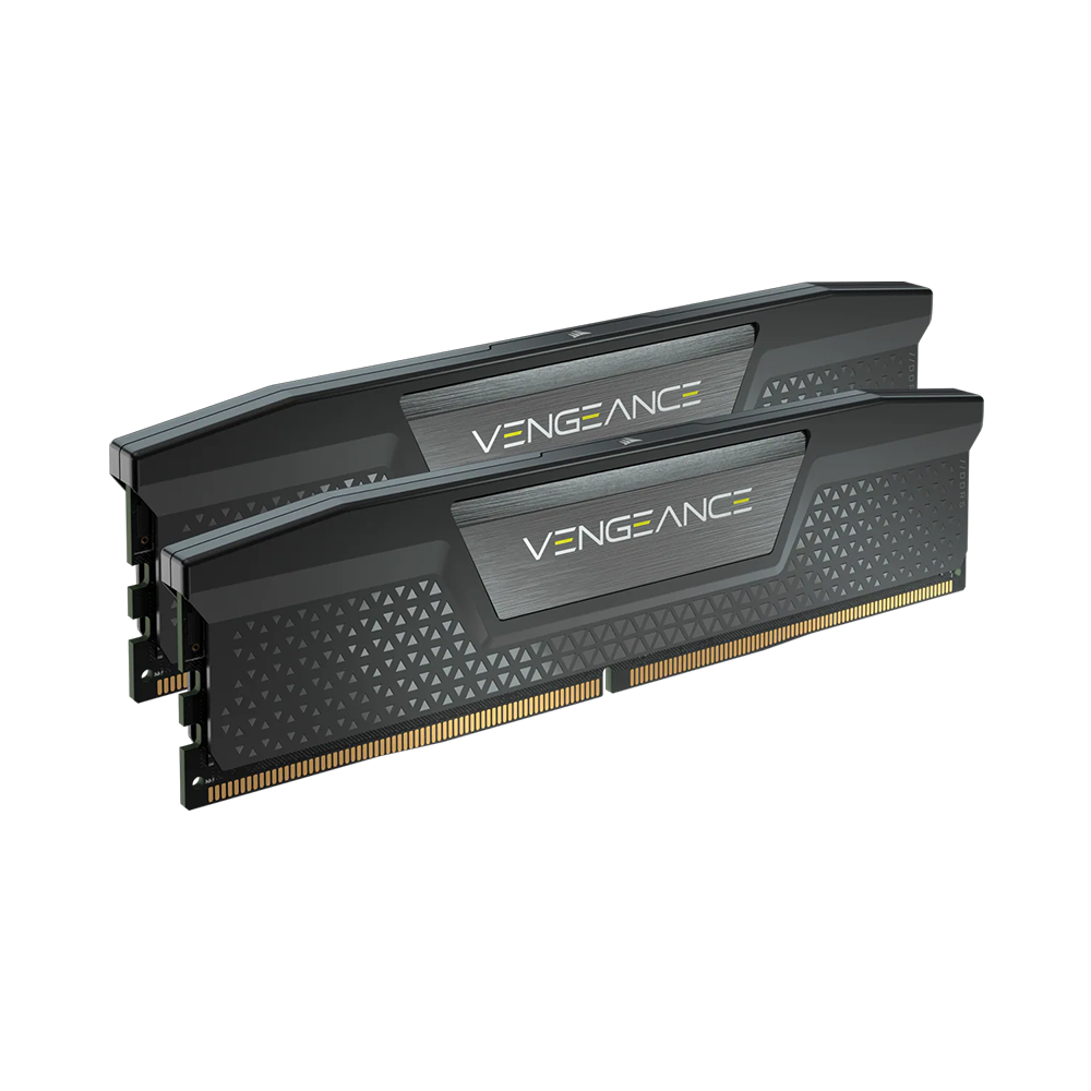 Bộ nhớ ram gắn trong Corsair DDR5, 5200MHz 32GB 2x16GB DIMM, Vengeance Black Heatspreader, C40, 1.25V - Hàng Chính Hãng