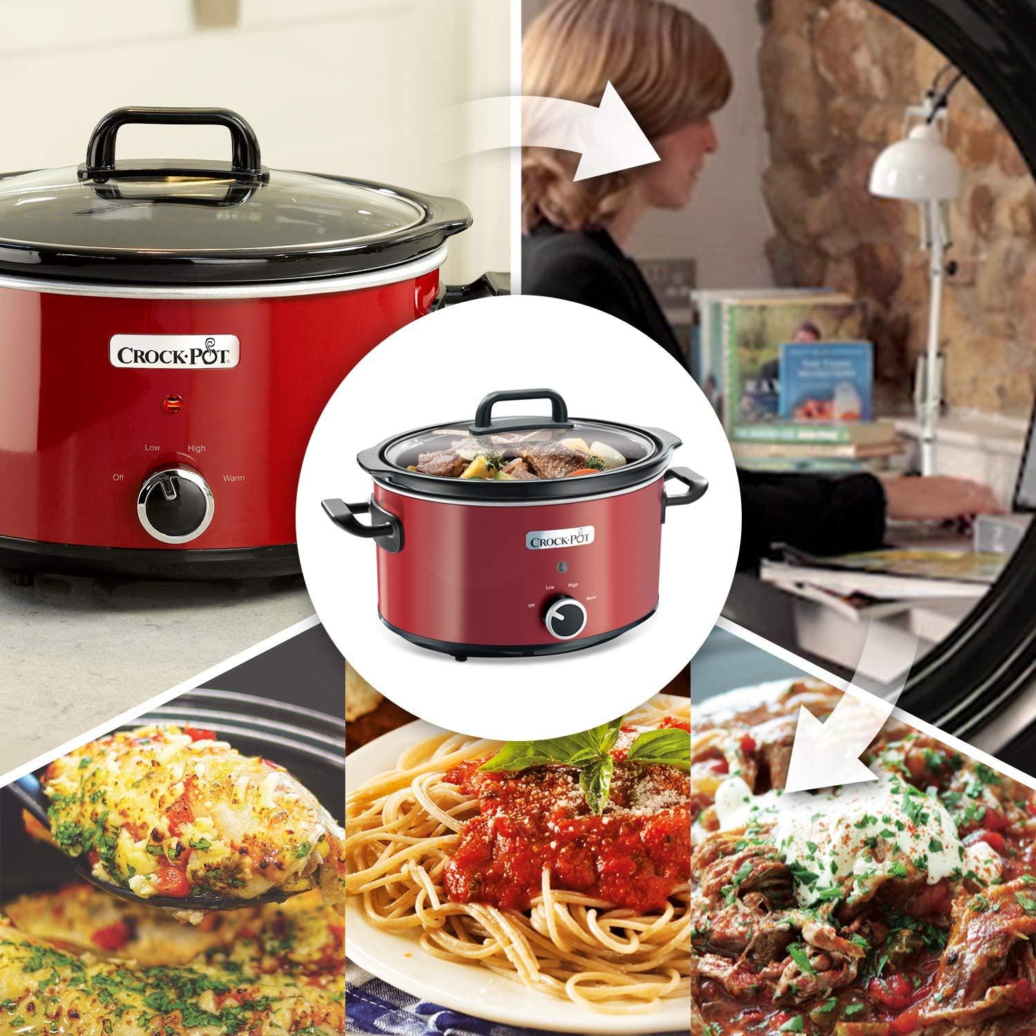 Nồi Nấu Chậm Crock Pot, Nồi Kho Cá, Nồi Nấu Cháo, Nồi Ninh Xương, Dung Tích 1.8L, 3 Mức Nhiệt, Nhập Đức - Nồi Đen 3.5L