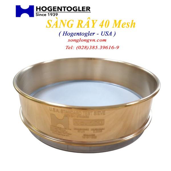 Sàng rây độ mịn tinh bột đường kính 8 inch, lưới inox, khung bằng thau