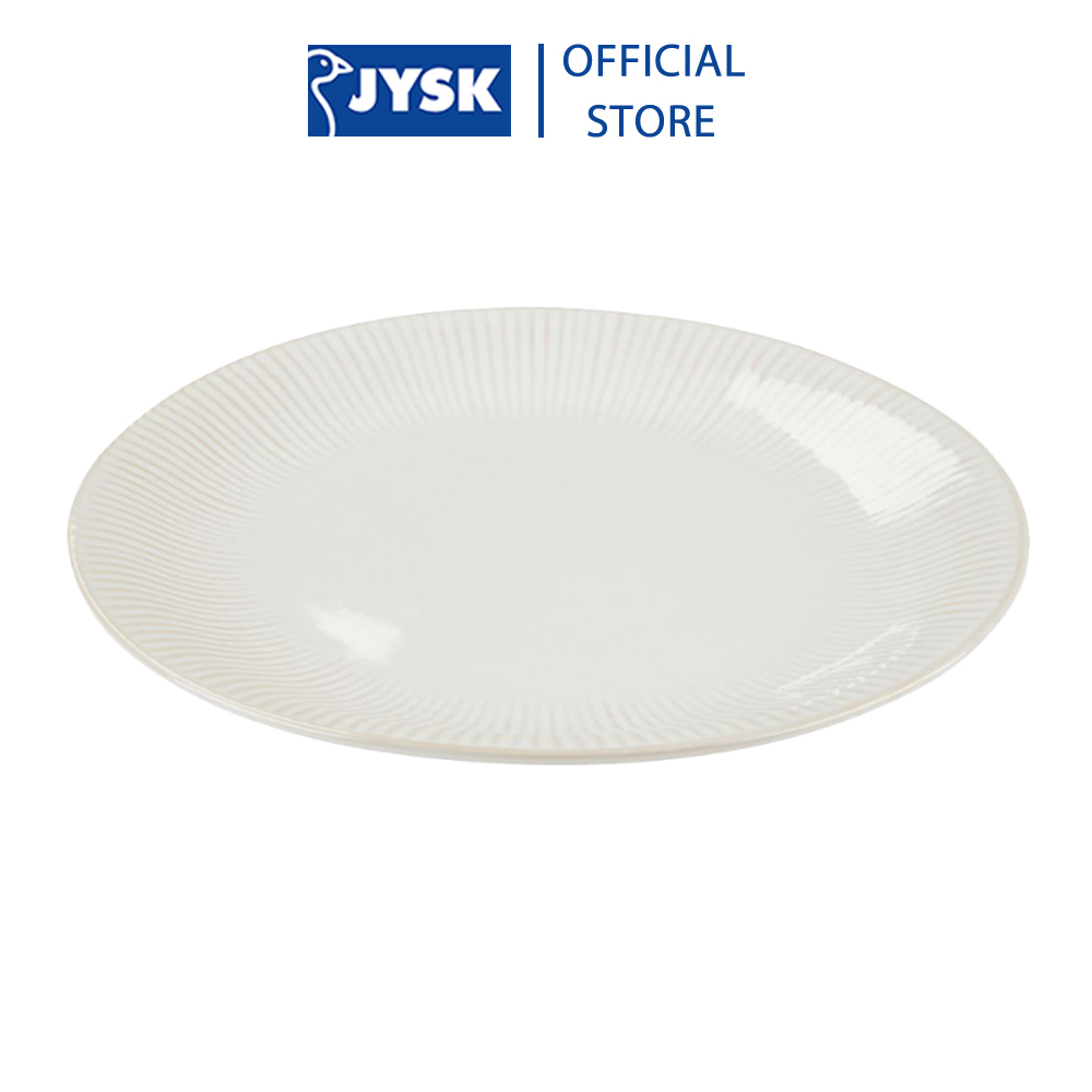 Đĩa | JYSK Steffen | gốm | trắng | nhiều kích thước