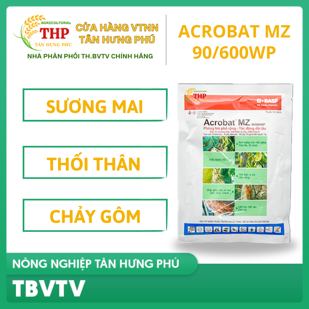 Thuốc trừ bệnh Acrobat MZ 90/600WP
