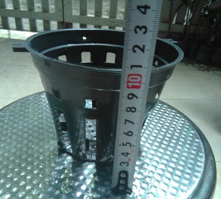 10 chậu nhựa trồng lan đk 14cm
