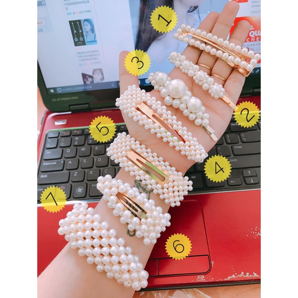 COMBO 3 KẸP TÓC ĐÍNH ĐÁ NGỌC TRAI