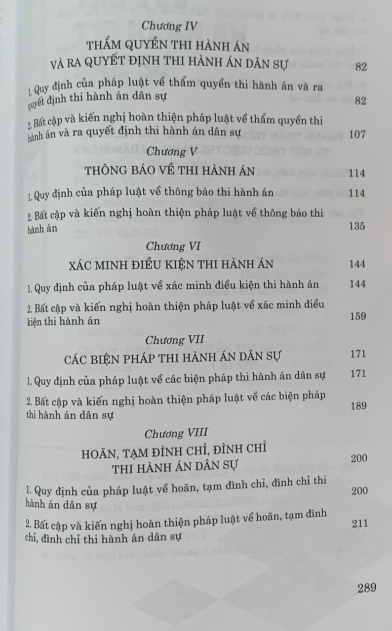 Pháp Luật Về Thủ Tục Thi Hành Án Dân Sự