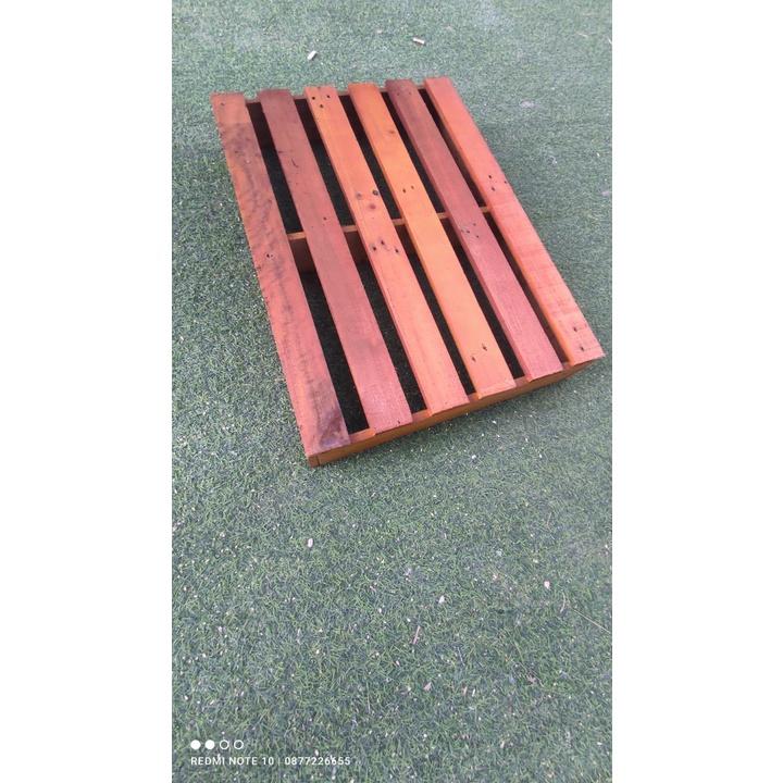 Giường Pallet - kích thước 50x 60 x cao11cm- Giường gỗ - Giường xếp - Giường Hộp Pallet đã sơn chống mốc