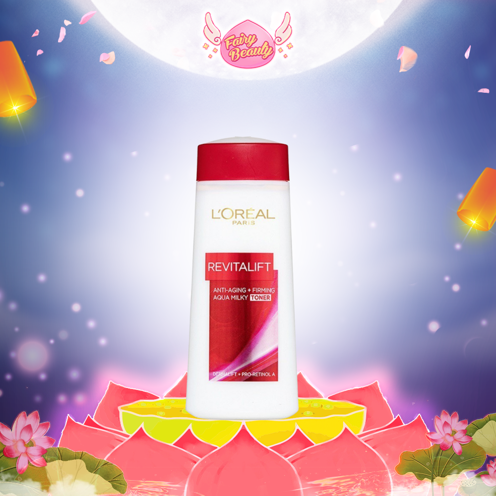 Toner Cấp Ẩm Chứa Retinol Giúp Se Khít Lỗ Chân Lông & Chống Lão Hoá Revitalift Aqua Milky Toner 200ml