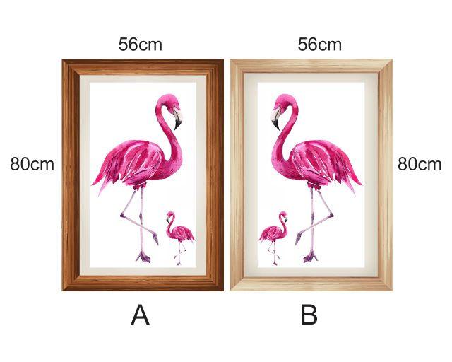 Tranh dán tường hồng hạc 3d 150_56cm x 80cm_DECAL VIP