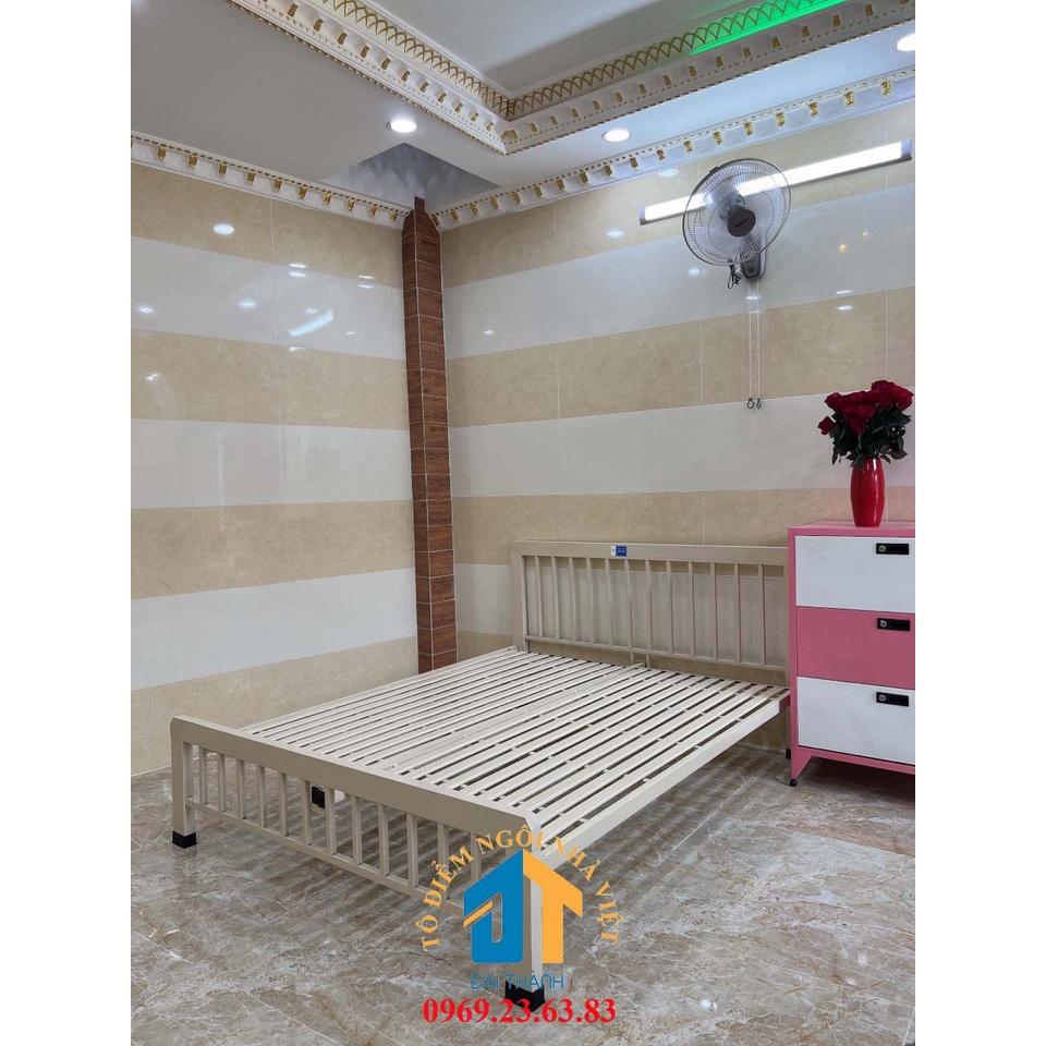 Giường sắt khung hộp kiểu mới 1M X 2M - ĐẠI THÀNH