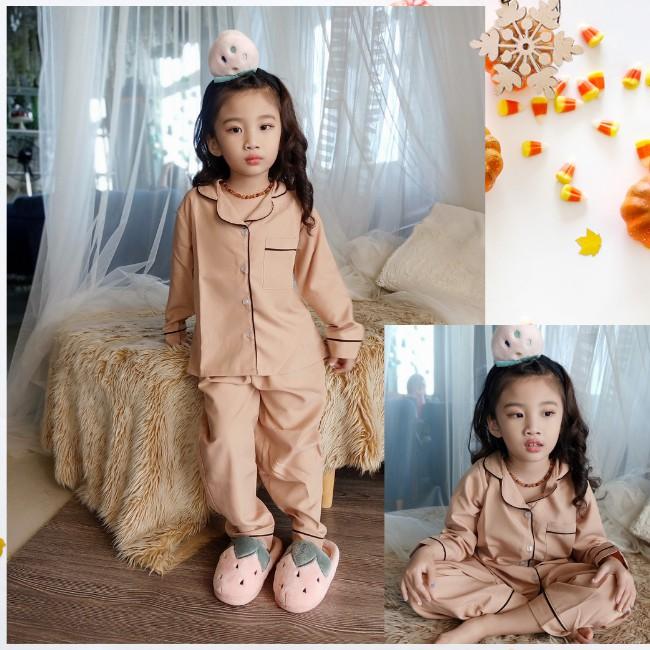 Hình ảnh Đồ bộ pijama cho bé trai bé gái chất vải kate lụa xinh xắn thiết kế đáng yêu và cá tính HD247 0193