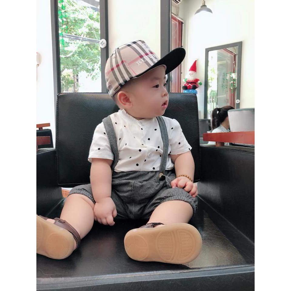 Yếm Chấm Bi Bé Trai BOY BIDS [LOẠI 1] Sang Chảnh Bảnh Bao cho bé 1-4 tuổi