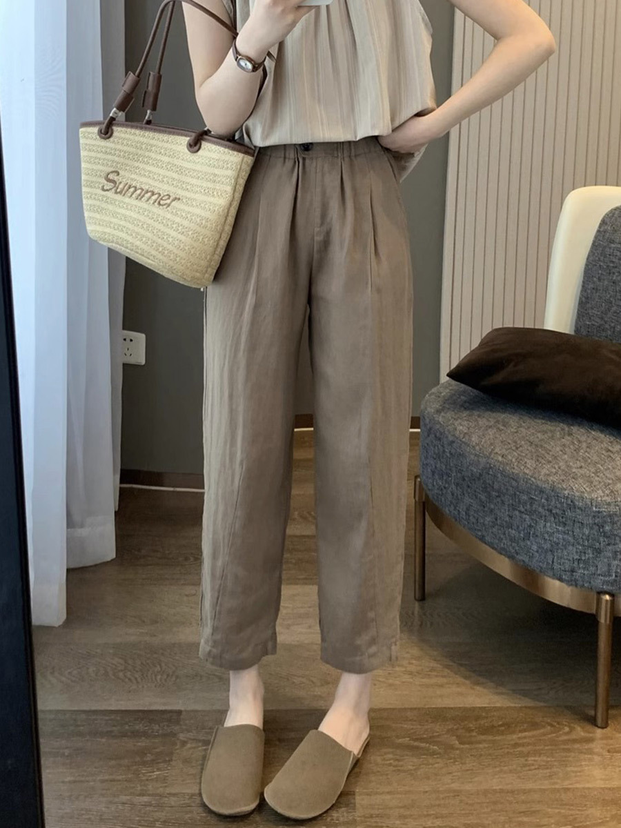 Quần baggy nữ, chất liệu kaki, kiểu dáng trẻ trung quần kiểu nữ, phong cách thời trang Hàn Quốc NeSa Shop QT06