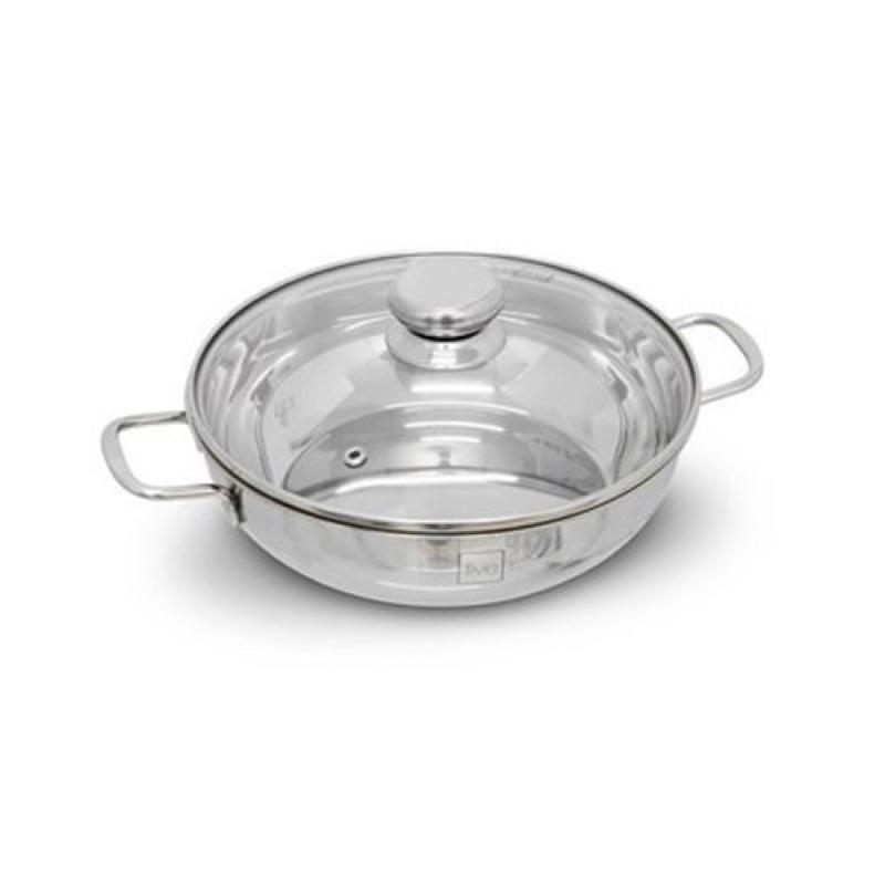 Nồi lẩu inox 3 đáy đa năng Fivestar nắp kính ( 24cm / 26cm / 28cm /32cm)