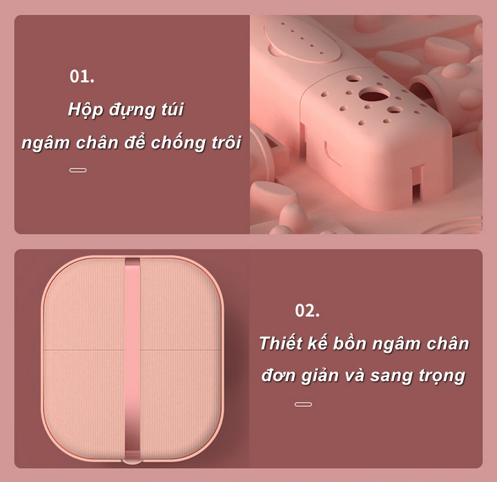 Máy massage chân Folding Foot Bath Điều Khiển Từ Xa - Home and Garden