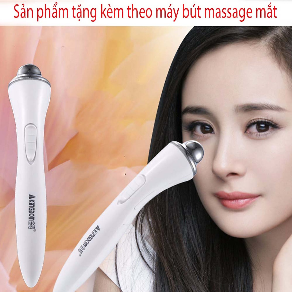 Máy chăm sóc da nóng đẩy dưỡng chất công nghệ hàn quốc BLK-D020 đi kèm bút massage mắt