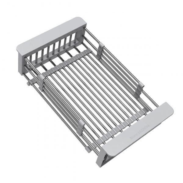 Kệ Giá - Khay Inox Để Khô Bát Đũa, Rổ Chậu Đa Năng Để Bồn Rửa Bát Đa Năng Tiện Dụng LOẠI DÀY