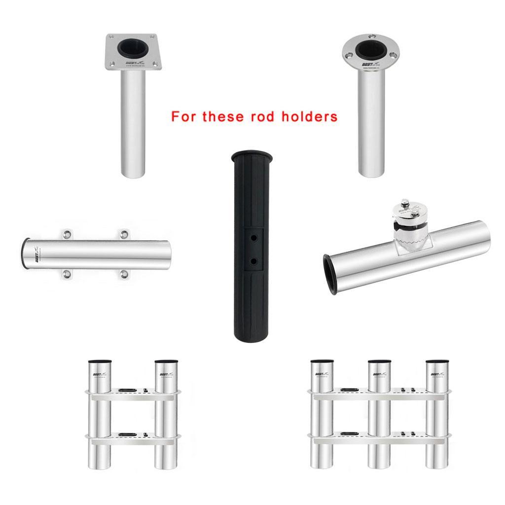 Replacement Black Nylon Tube Insert Protector for 2" Boat Kayak Fishing Rod Holder