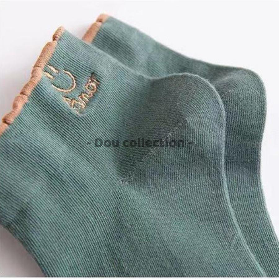 Tất Vớ Nữ Cổ Ngắn Unisex Cotton Họa Tiết SMILE Phong Cách Hàn Quốc Dễ Thương - Mã TV014