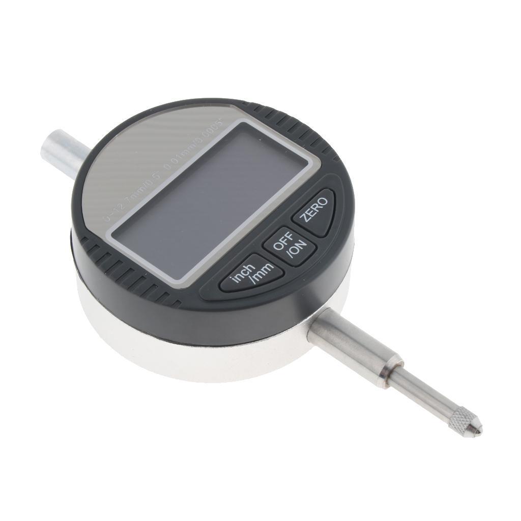 0-12.7MM Gauge Digital Dial Indicator Precision Tool 0.01mm/0.0005in Measure