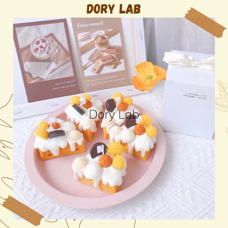 Combo Làm Nến Phô Mai Viên Kem Mini Handmade - Dory Lab