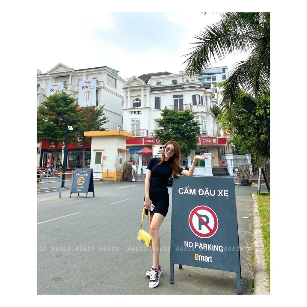 Đầm body thun borip
