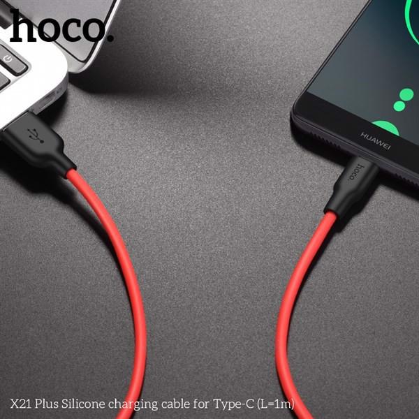 Cáp sạc nhanh 2.4A Lightning, Type C, Micro USB Hoco X21 Plus - HÀNG CHÍNH HÃNG