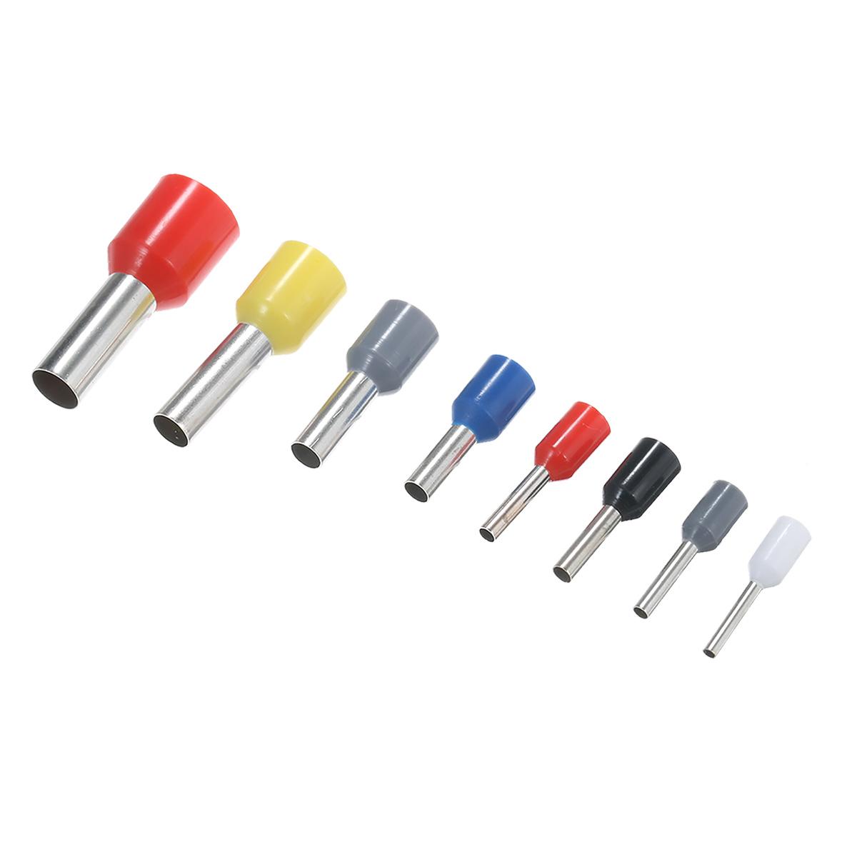 1200Pcs Assorted Wire Ferrule Kit with Crimper 22/20/18/16/14/12/10/7AWG Wire End Ferrules Terminal Ferrule Connectors