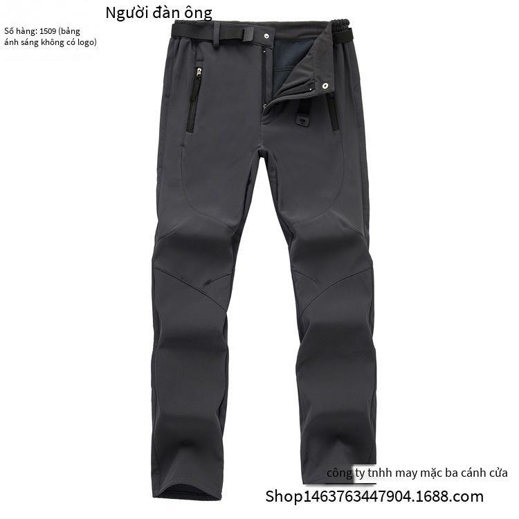 Phong Cách Mới Nhất Tùy Chỉnh Mềm Mại Nam Tấn Công Quần Chống Gió Chống Thấm Nước Leo Núi Trượt Tuyết Dày Ấm Quần Trang