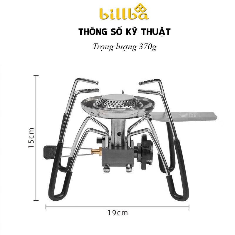 Bếp Ga Mini Thiết Kế Hình Nhện Gấp Gọn Dùng Đi Cắm Trại Ngoài Trời