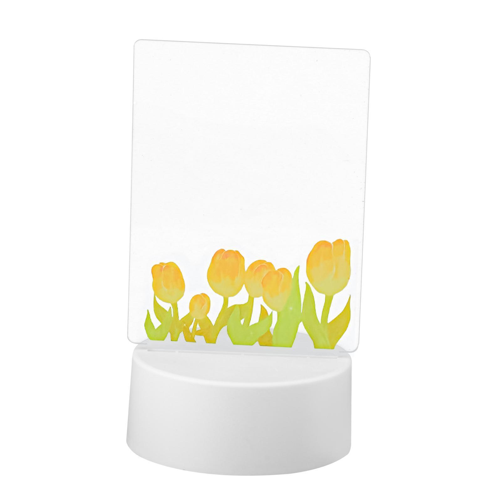 Transparent Acrylic Message Board Memo Light up Daily Moment