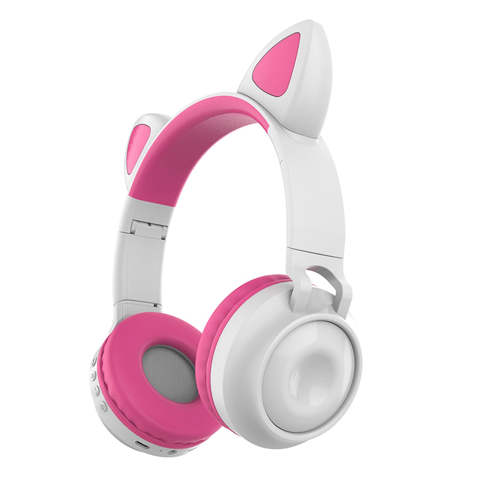 Tai nghe Bluetooth không dây ZW-028 tai mèo phát sáng