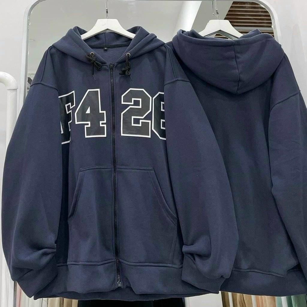 Áo Khoác Hoodie Nữ F426 Kiểu Zip Kéo Phối Nón Đa Năng Cách Nhiệt Vải Nỉ Cao Cấp Mềm Mịn Phong Cách Cá Tính Hot Trend Mới