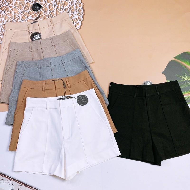 Quần đùi vải lưng cao hàng thiết kế Sutp shop