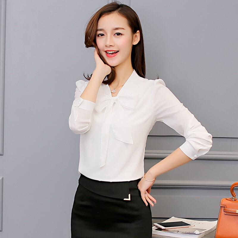 Áo kiểu nữ tay dài - thanh lịch - sang trọng - quý phái mẫu mới nhất 2020