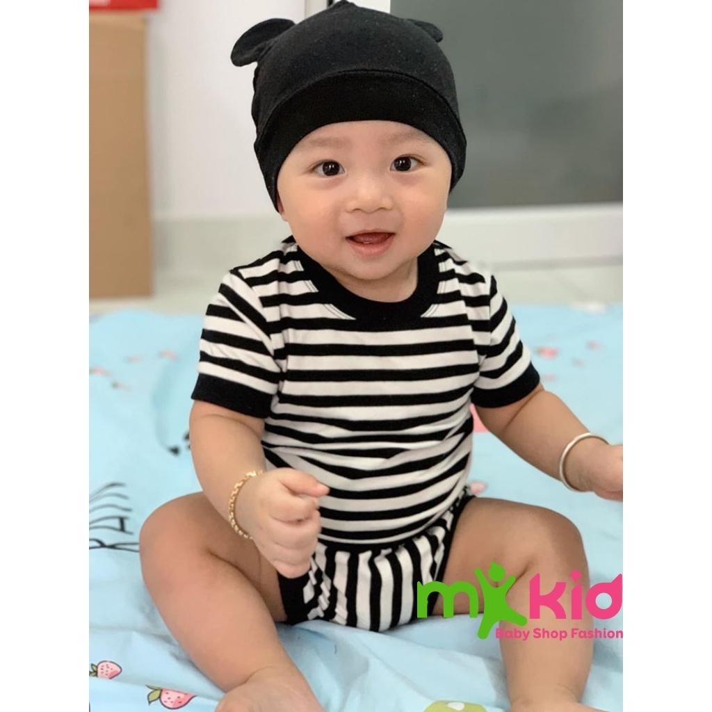 Bộ Cộc Tay Cho Bé Bộ Chip Sọc 5 Màu Chất Cotton Cao Cấp Co Giãn 4 Chiều Thấm Hút Mồ Hôi Tốt