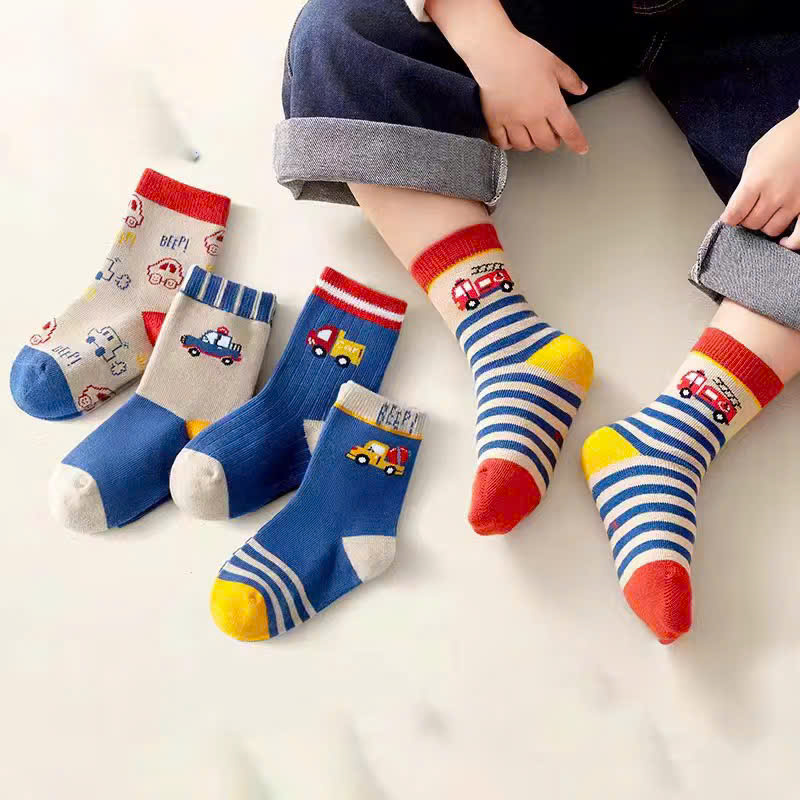 SET 5 ĐÔI TẤT VỚ XANH 02 DỄ THƯƠNG TỪ 1-12 TUỔI DÀNH CHO BÉ TRAI BÉ GÁI