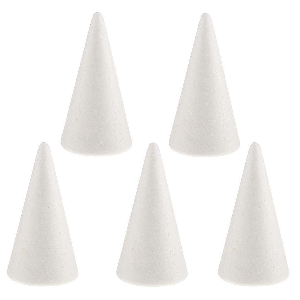 20Pcs 100mm Cone Shape Foam for Handmade Modelling Kids Crafts DIY