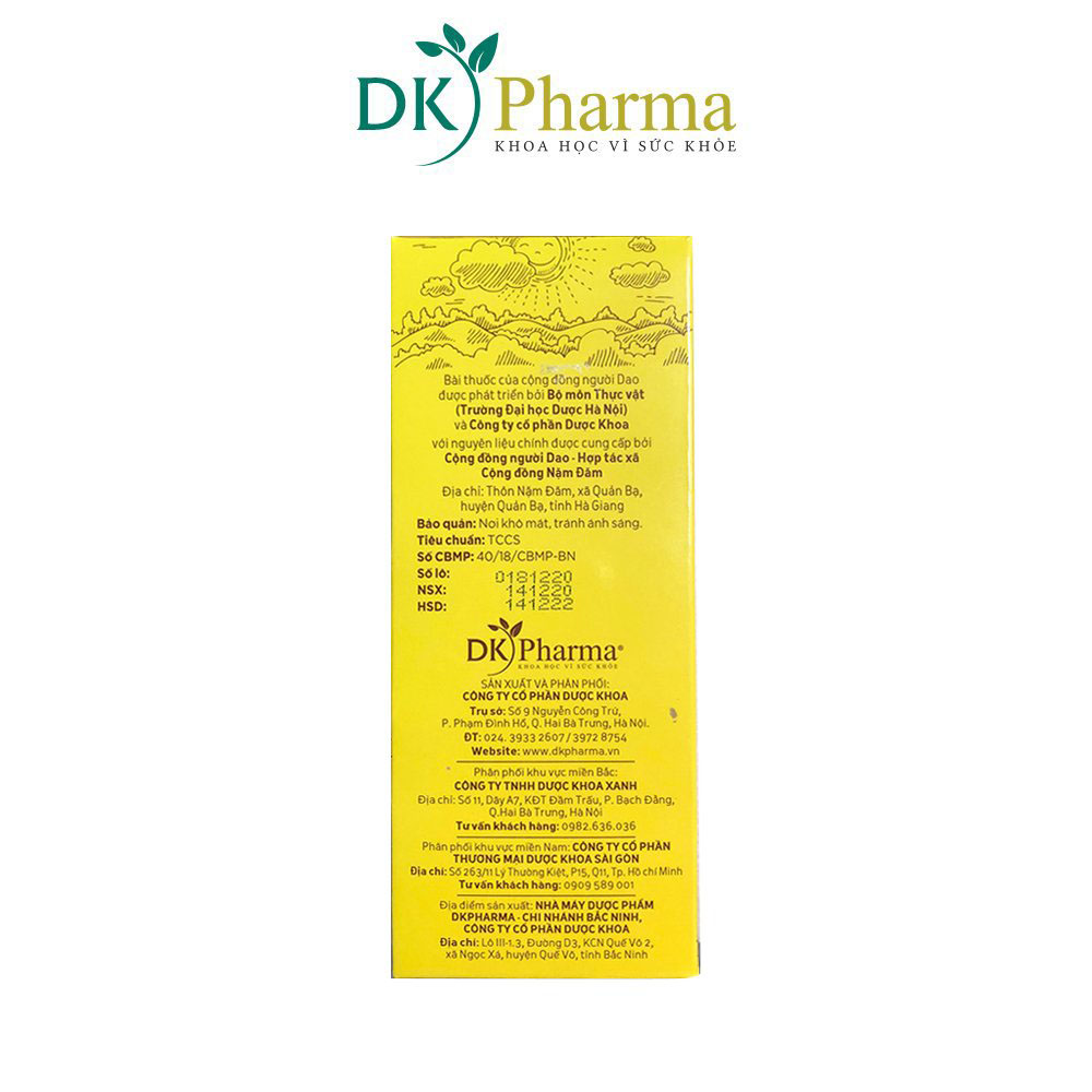 Nước tắm gội thảo dược DK Pharma Yaocare Baby cho bé sơ sinh 0+ 250ml