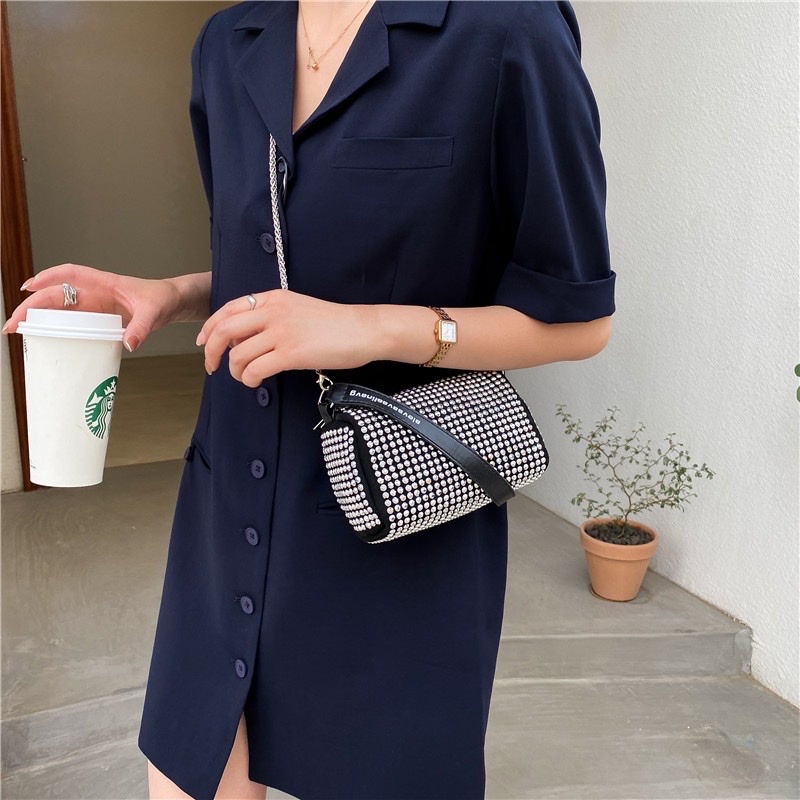 Túi Xách đính đá , túi đeo chéo vai , thời trang dành cho nữ