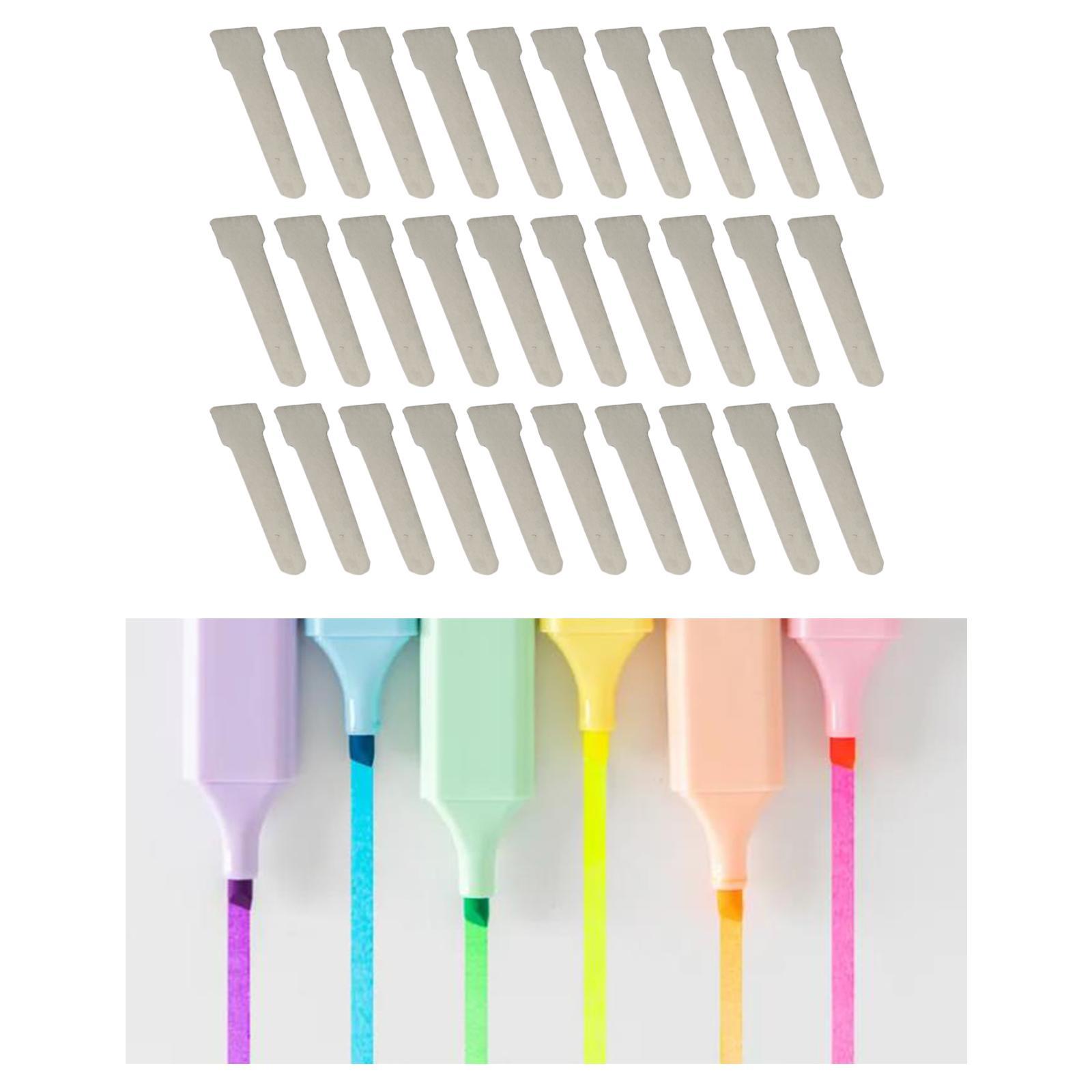 Pack of 30 Refill Pen Double Head with Marker Replacement Nib for Craft -