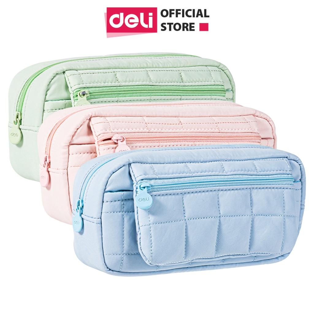 Túi Hộp Đựng Bút Vải Cotton Cute Xinh Xắn Màu Pastel Deli - Phù Hợp Cho Học Sinh Văn Phòng Đựng Đồ Dùng Cá Nhân Mĩ Phẩm Đồ Du Lịch - 67066